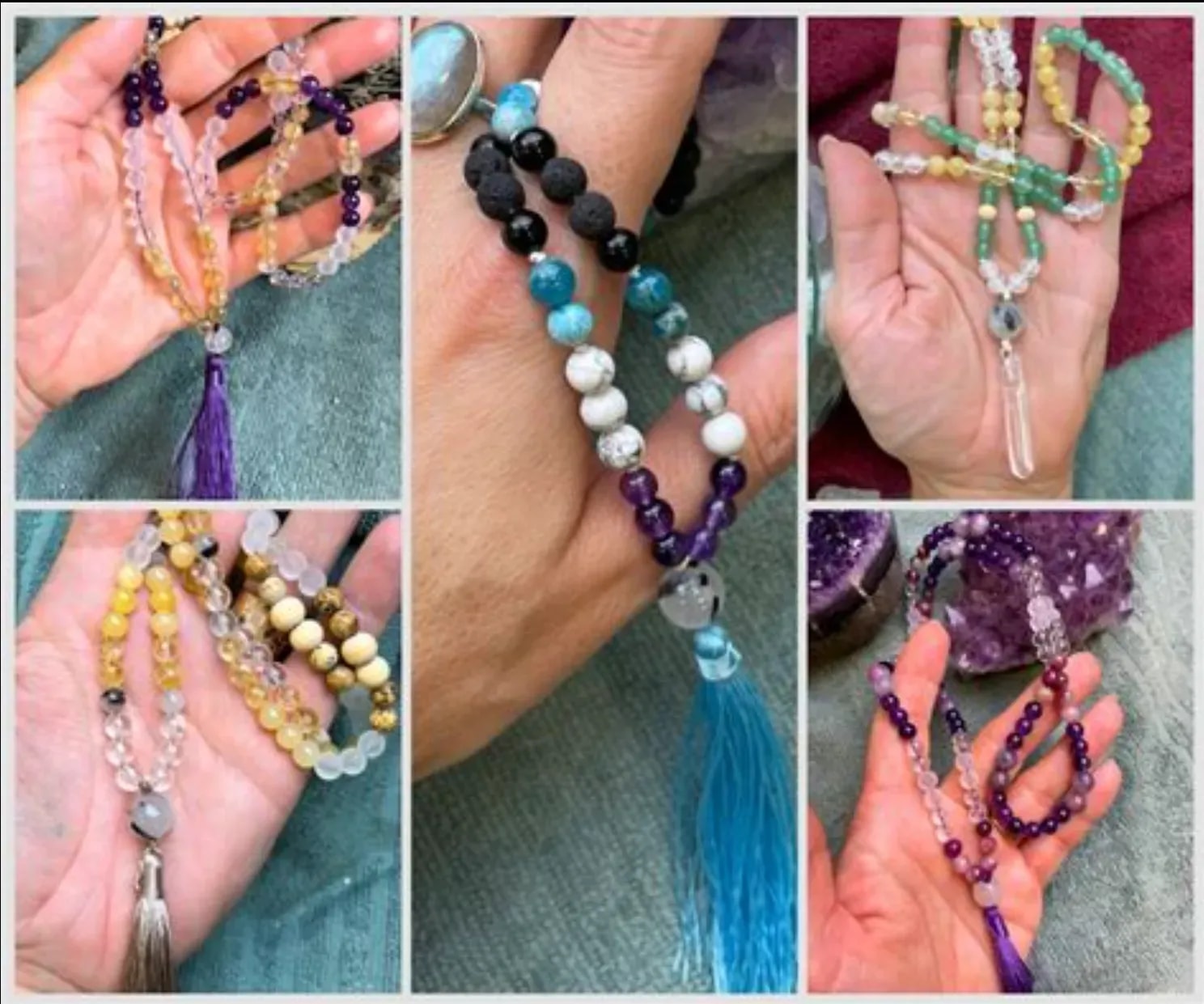 Spirituelle Edelstein-Malas – Handgefertigte Einzelstücke online entdecken